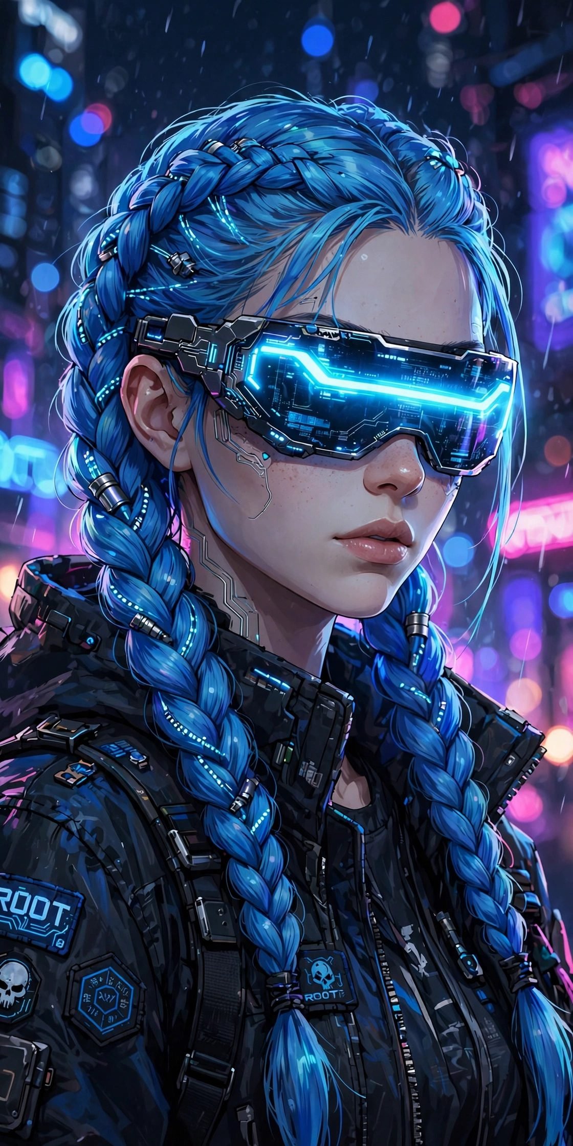 Cyberpunk Hacker — sample work by KEXQO